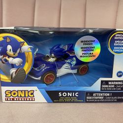 Sonic the Hedgehog Sonic IRIDESCENT Finish Special Edition Pull Back Racer