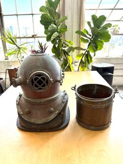 Vintage Antique Diving Helmet
