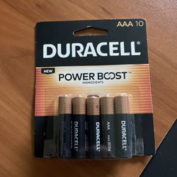 New Duracell AAA Batteries 10 Pack