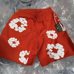 Denim tear shorts