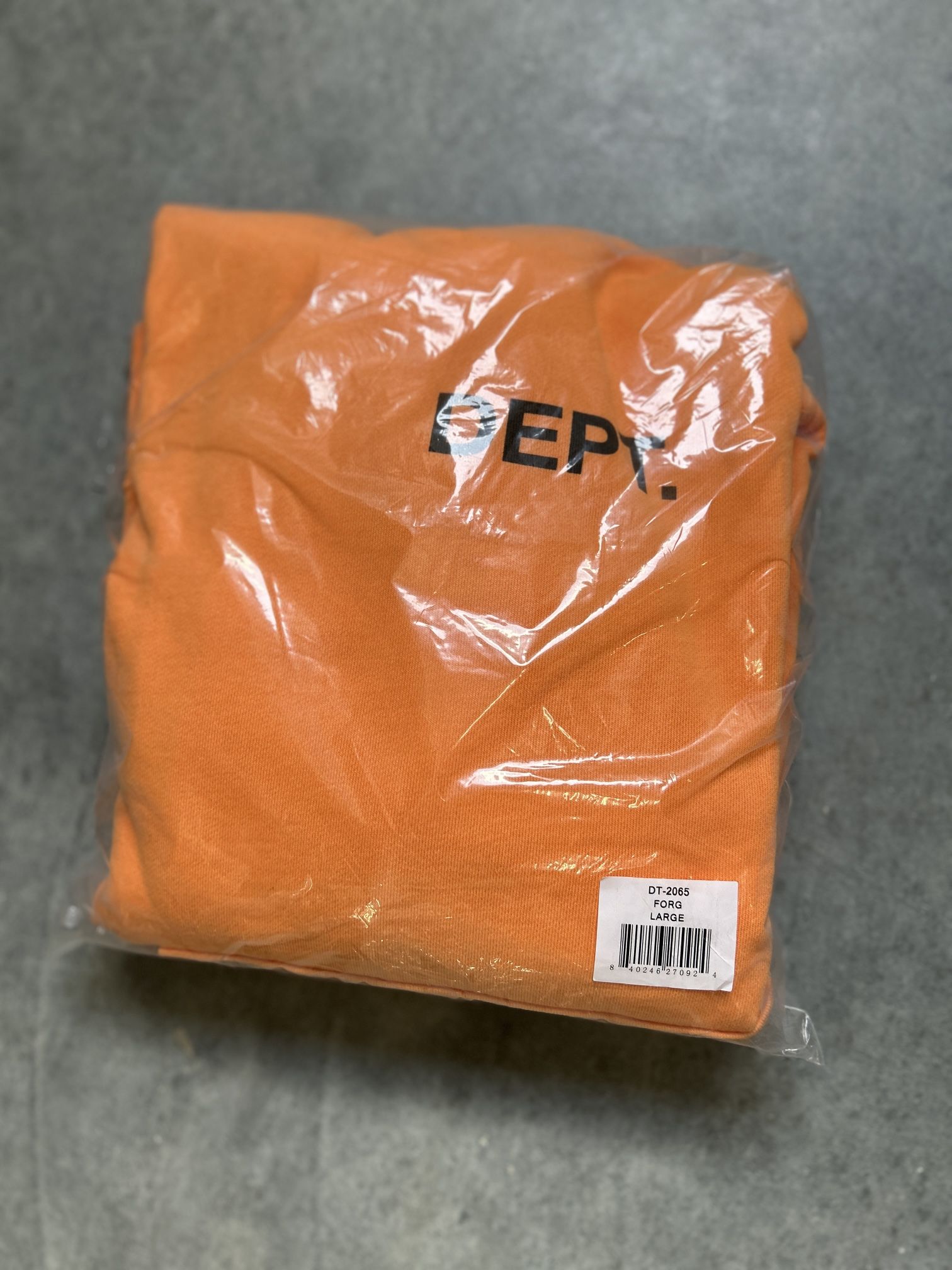 Gallery Dept. Orange Hoodie/ Large