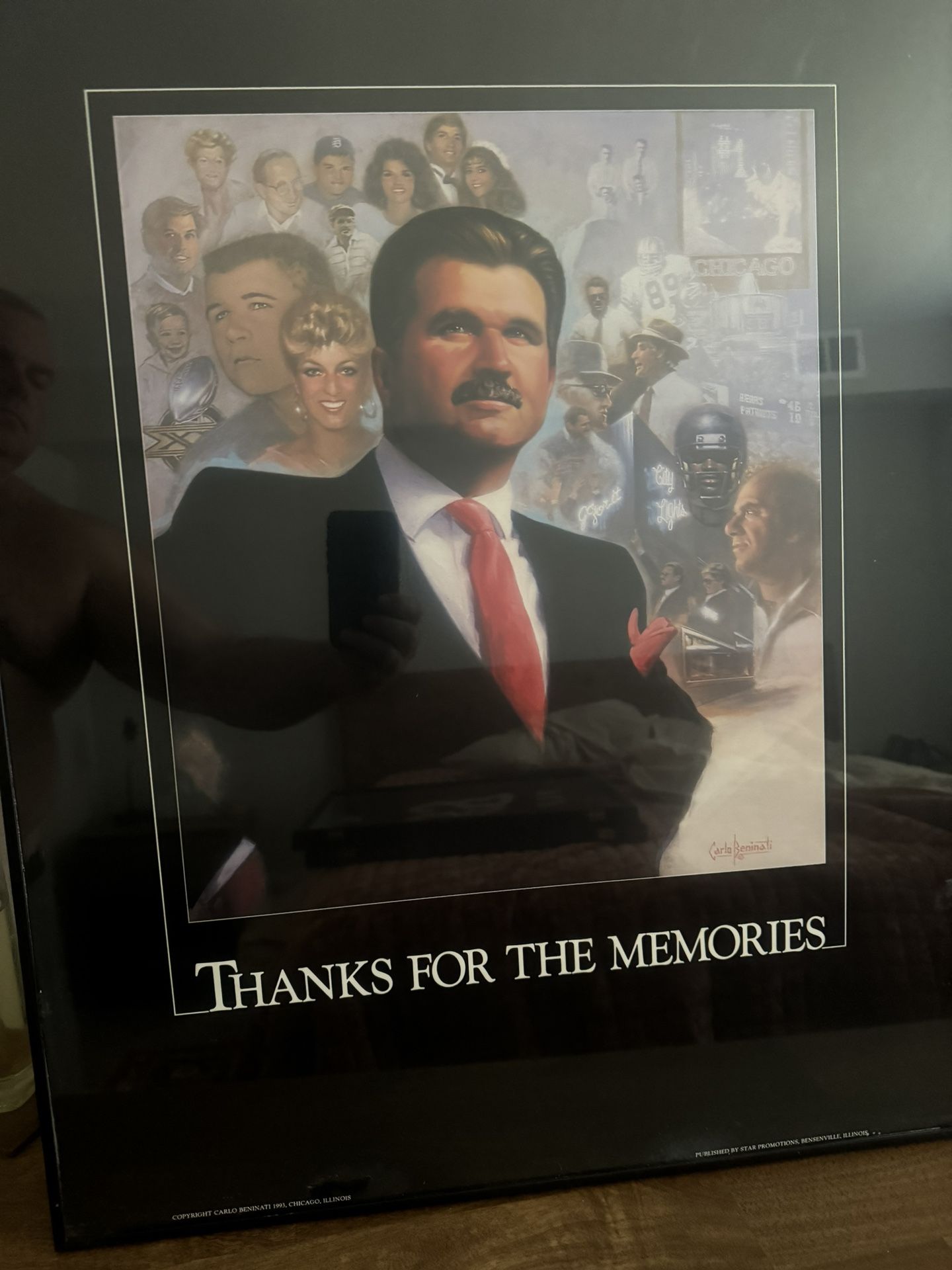Mike Ditka Framed Portait
