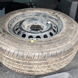 1) Michelin 255/70R18 LXT M/S2 Tire New 18" Spare  