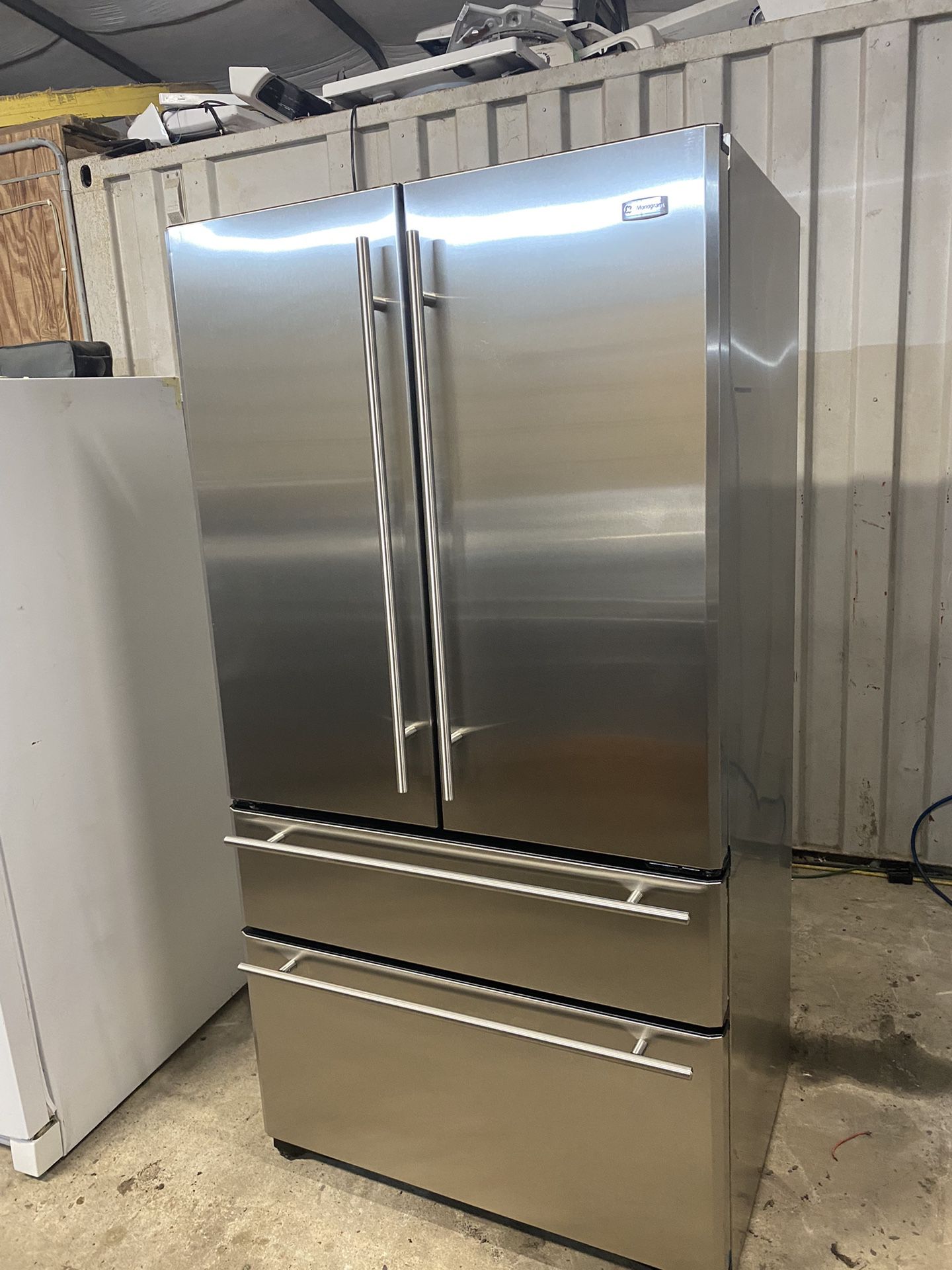GE 4 Door Stainless Counter Depth Refrigerator