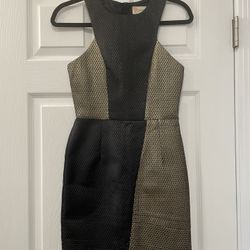 L’Atiste Black And Gold Mini Party Dress