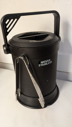 Nissan Stainless countertop Ice Bucket with Tongs
