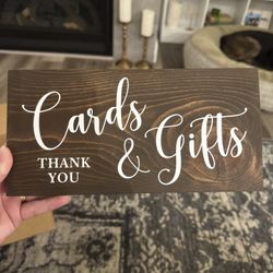 Cards & Gifts Wedding Sign 