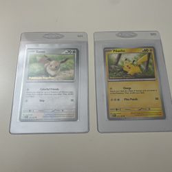 Pokemon Eevee & Pikachu Pokemon Together Stamp