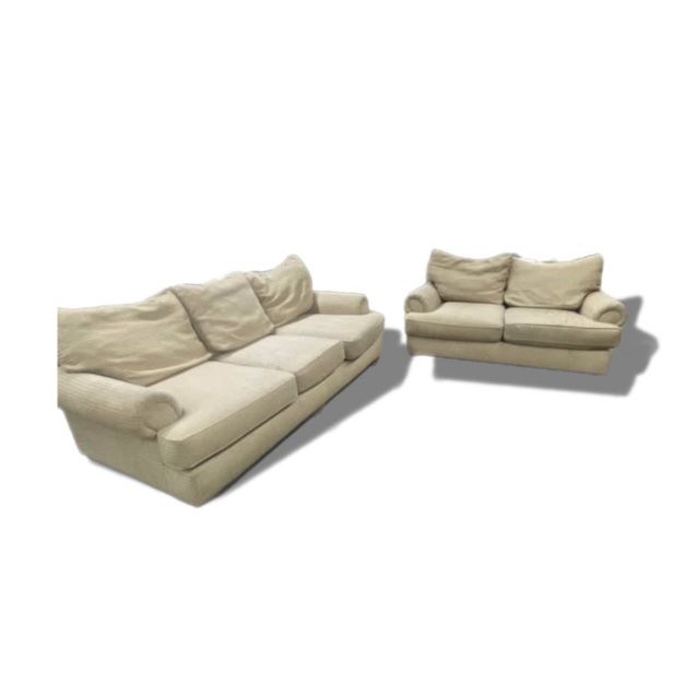 All American Khaki Sofa & Loveseat!
