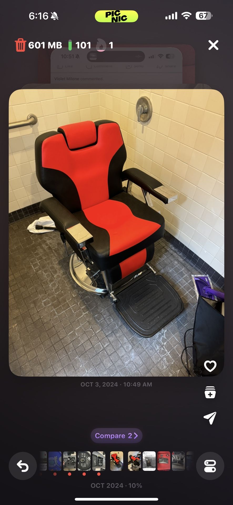 All Purpose Hydraulic Recline Barber Chair Salon Beauty Equipment Black & Red
