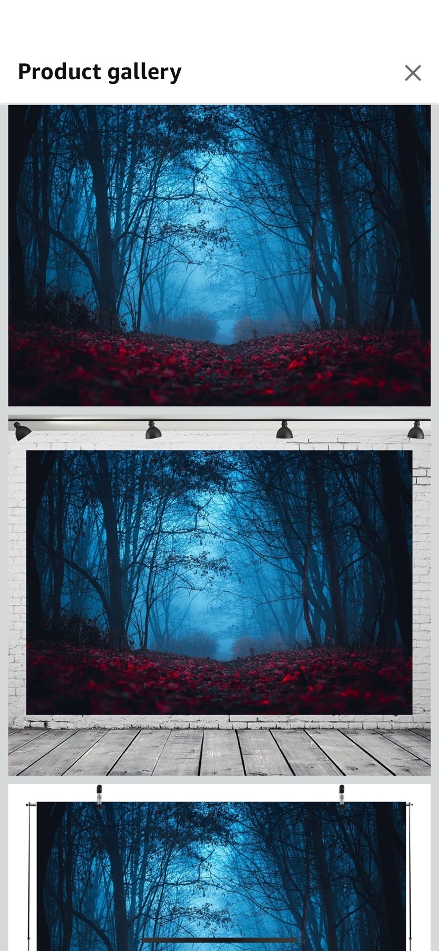 Backdrop Decor Woods With Leaves