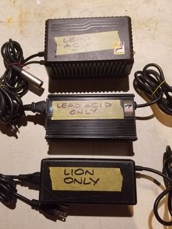 Electric Bicycle eBike Razor Battery Chargers 24V 36V LION & Lead Acid