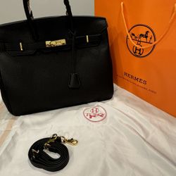 Hermes Birkin 30 Black (not REAL)