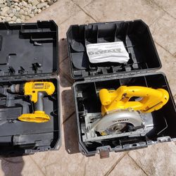 Cordless Saw And Drill DeWalt No Battery 🔋