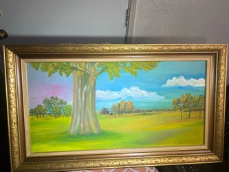 Framed painting "Early Morning"