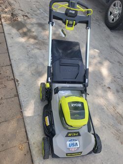 Ryobi 40-volt lawn mower, machine only noo batery noo charger
