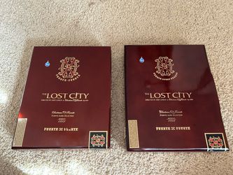 Empty Arturo Fuente Lost City cigar boxes (2)