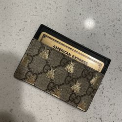 GUCCI Card Case - GG Supreme Bumble Bee ***$200!***