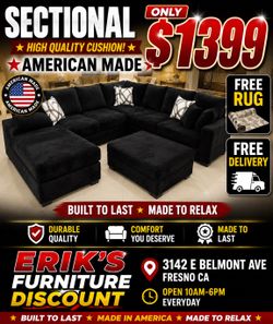 NEW SECTIONAL AND OTTOMAN