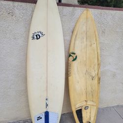 TWO 2 GREAT SURFBOARD S SURF BOARD 6 FT $89