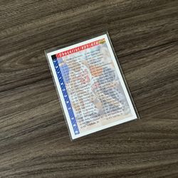 Vintage Micheal Jordan Checklist Card