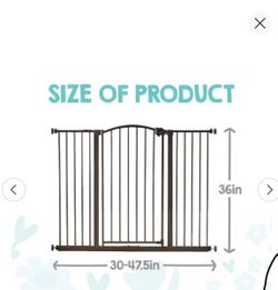 Wide Metal pets Gate