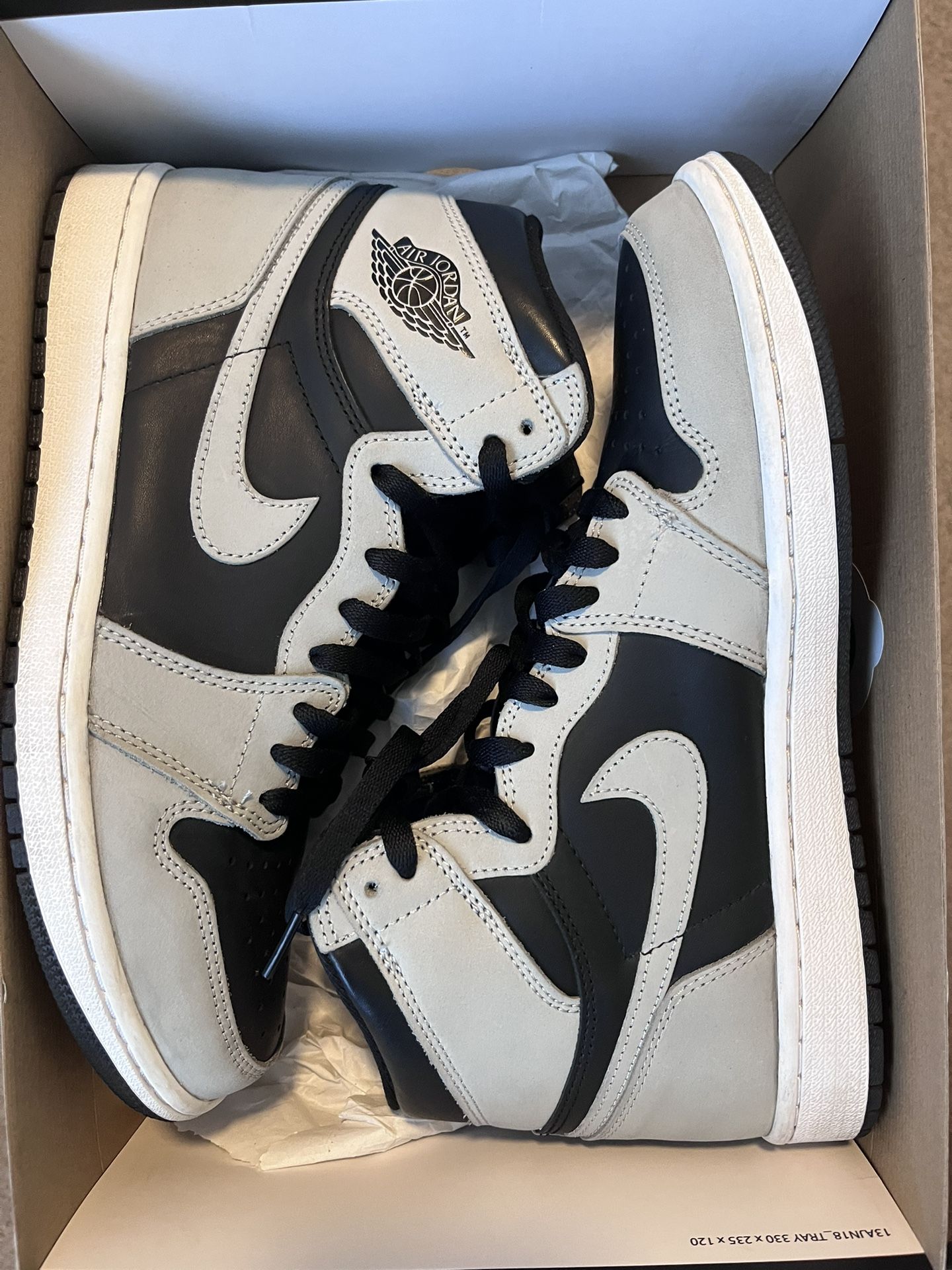 Jordan 1 Shadow grey 2.0 Size 10