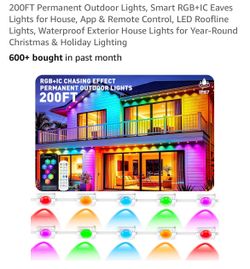 Brand new : 200ft Permanent Outdoor Lights