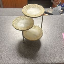 3 Tier Jewelry Trinket Dish 