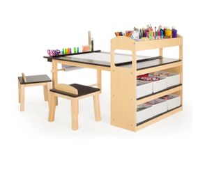 Children’s art and crafts table with chairs
