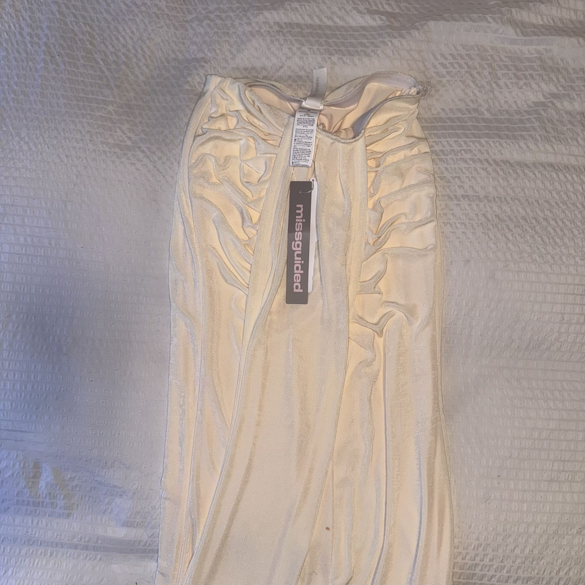 ✨ Misguided Long Skirt | Beige Egyptian-Inspired Design | NWT