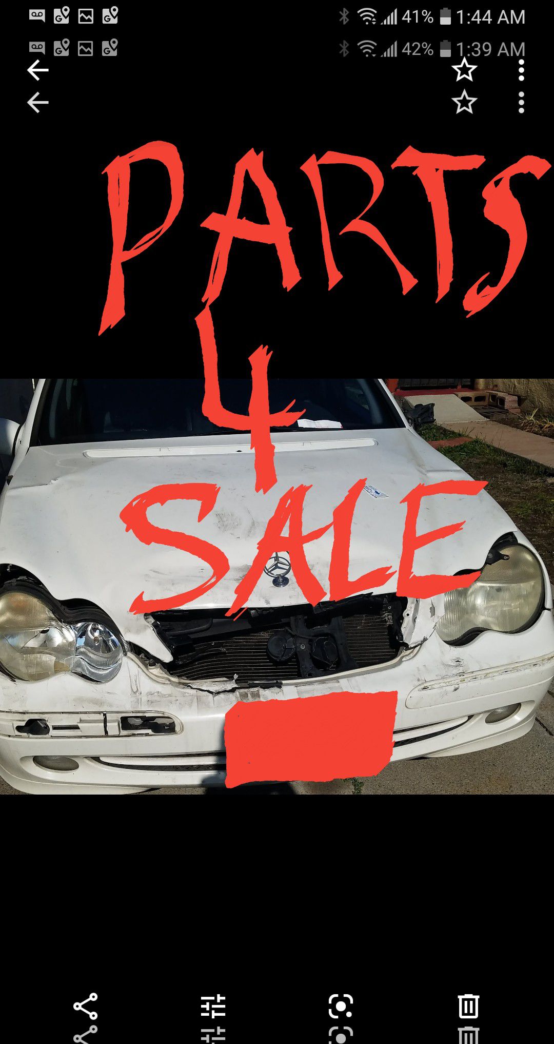 Mercedes-Benz parts for sale