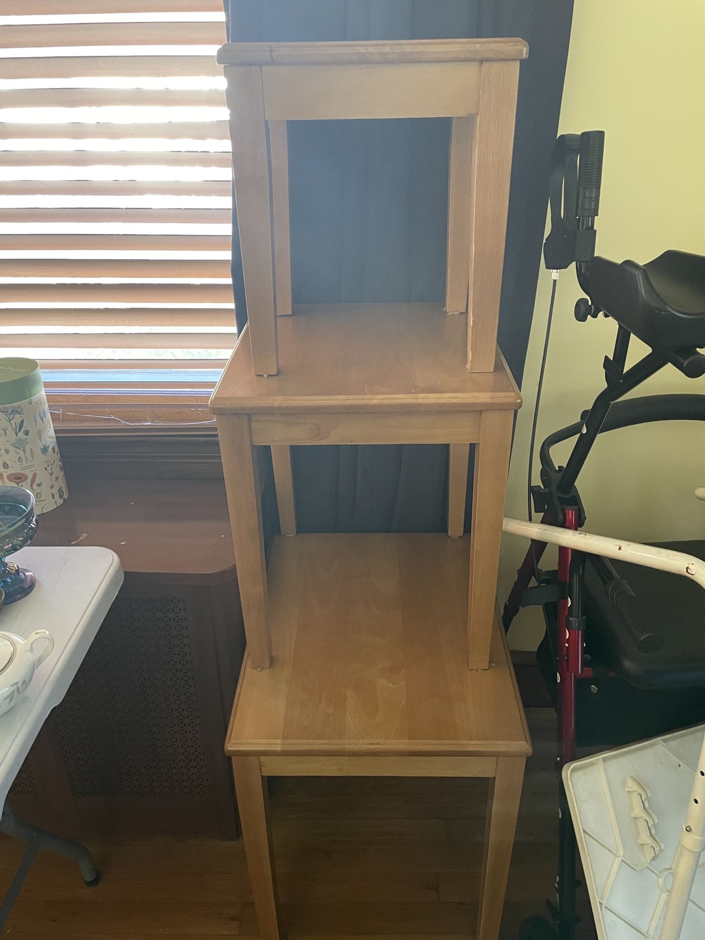 Set Of 3 Wooden Side Tables