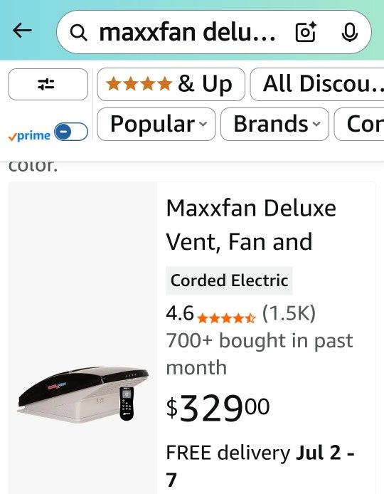 RV MAXFAN 7500K