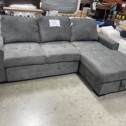 Sleeper Sofa / Sofa With Storage Chaise And Sleeper / Never Used 