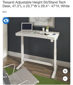 Tresanti Adjustable Height Sit/Stand Tech Desk