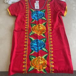 Vestido De Artesania Talla Grande