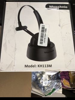 Bluetooth Headset, Wireless Headphone with AI Noise-Canceling Microphone On Ear Wireless Headset