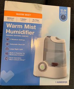 Warm Mist Humidifier 1 Gallon No Filter