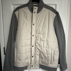 Banana Republic mixed media jacket in XL. NWOT.