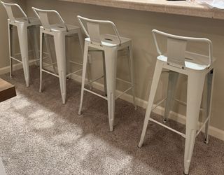 4- Metal Barstools