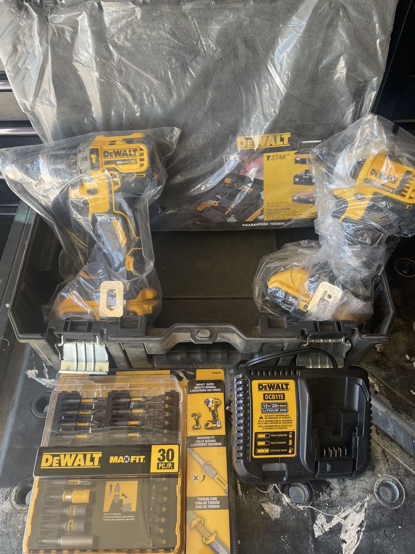 Dewalt Drill And Impact Driver Set With Hard Case Plus