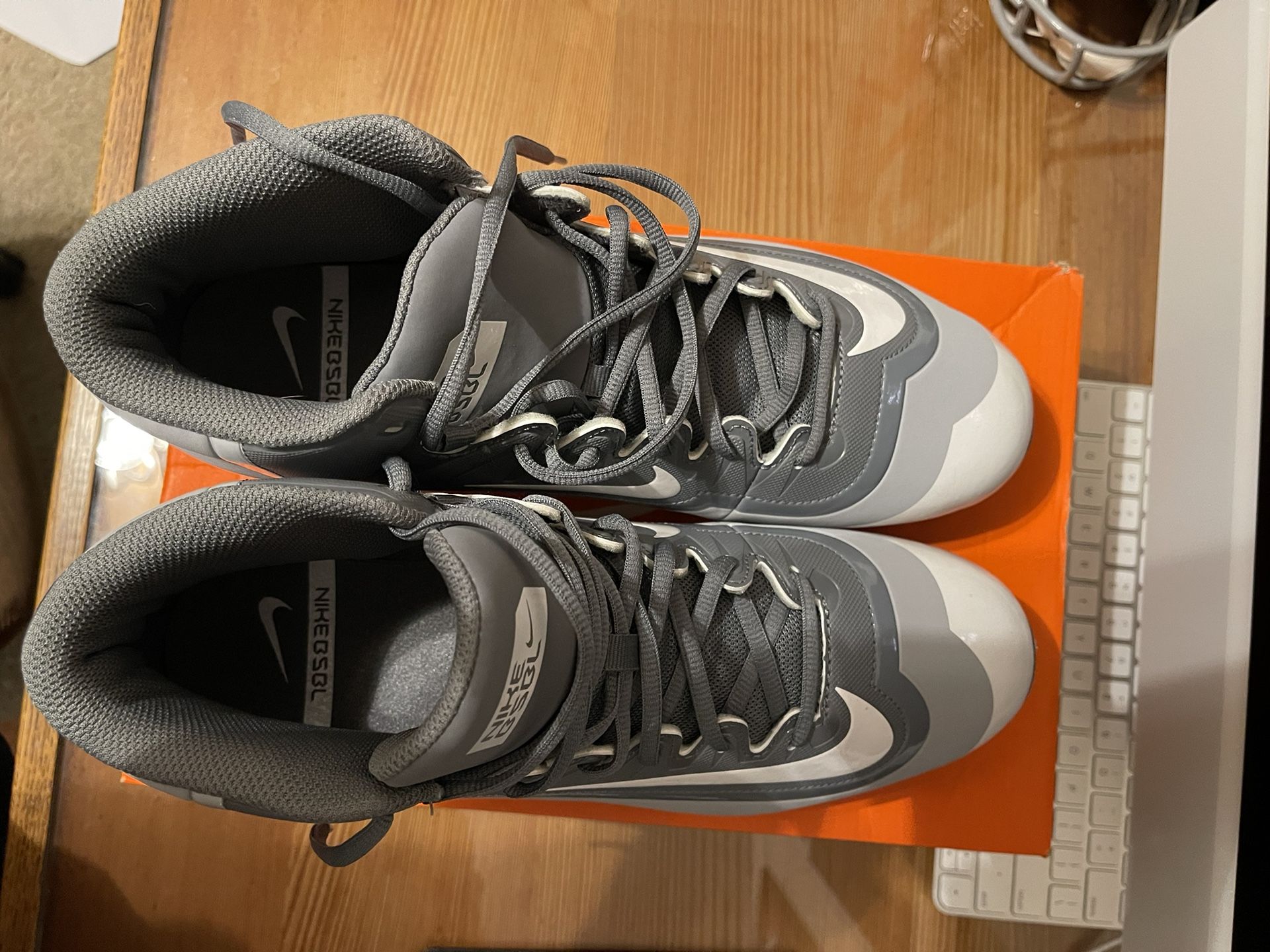 Size 12.5 NIKE HUARACHE 2kFILTH KEYSTONE BASEBALL CLEATS GREY