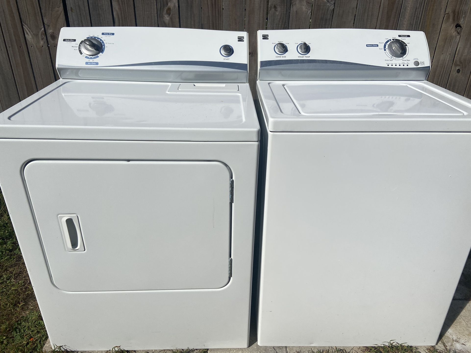 Matching Kenmore Washer And Dryer Set 