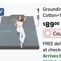 Grounding Sheet, 90% Organic Cotton Pure Silver for Improved Sleep Pain Relief