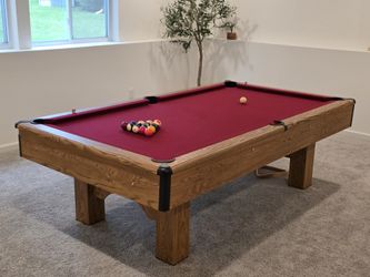 8-ft Slate Pool Table 🎱 with Table Tennis Conversion Top