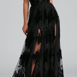Black Dress With Design