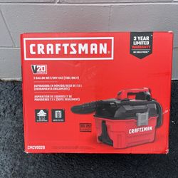 NEW Craftsman V20 CMCV002B 2 gal Cordless Portable Wet/Dry Vacuum (Tool only)