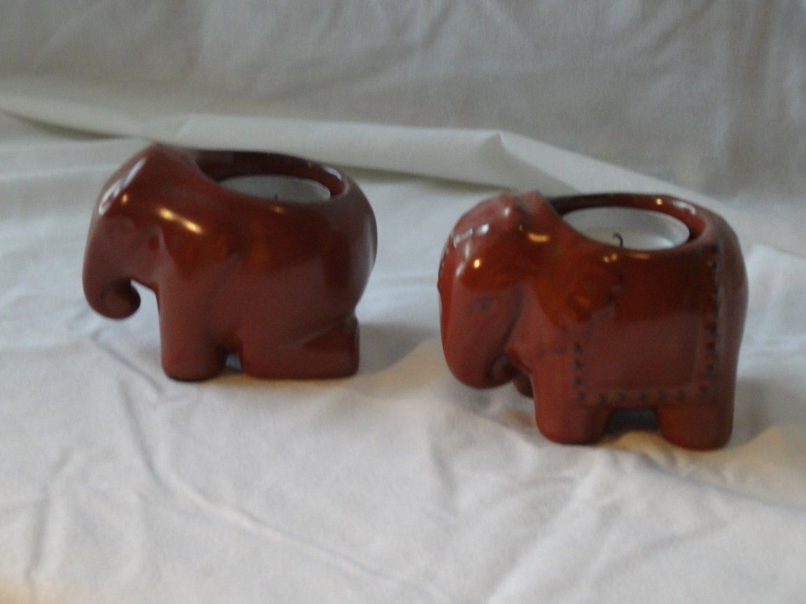 Decorative Proclean Elaphent Candle Holders