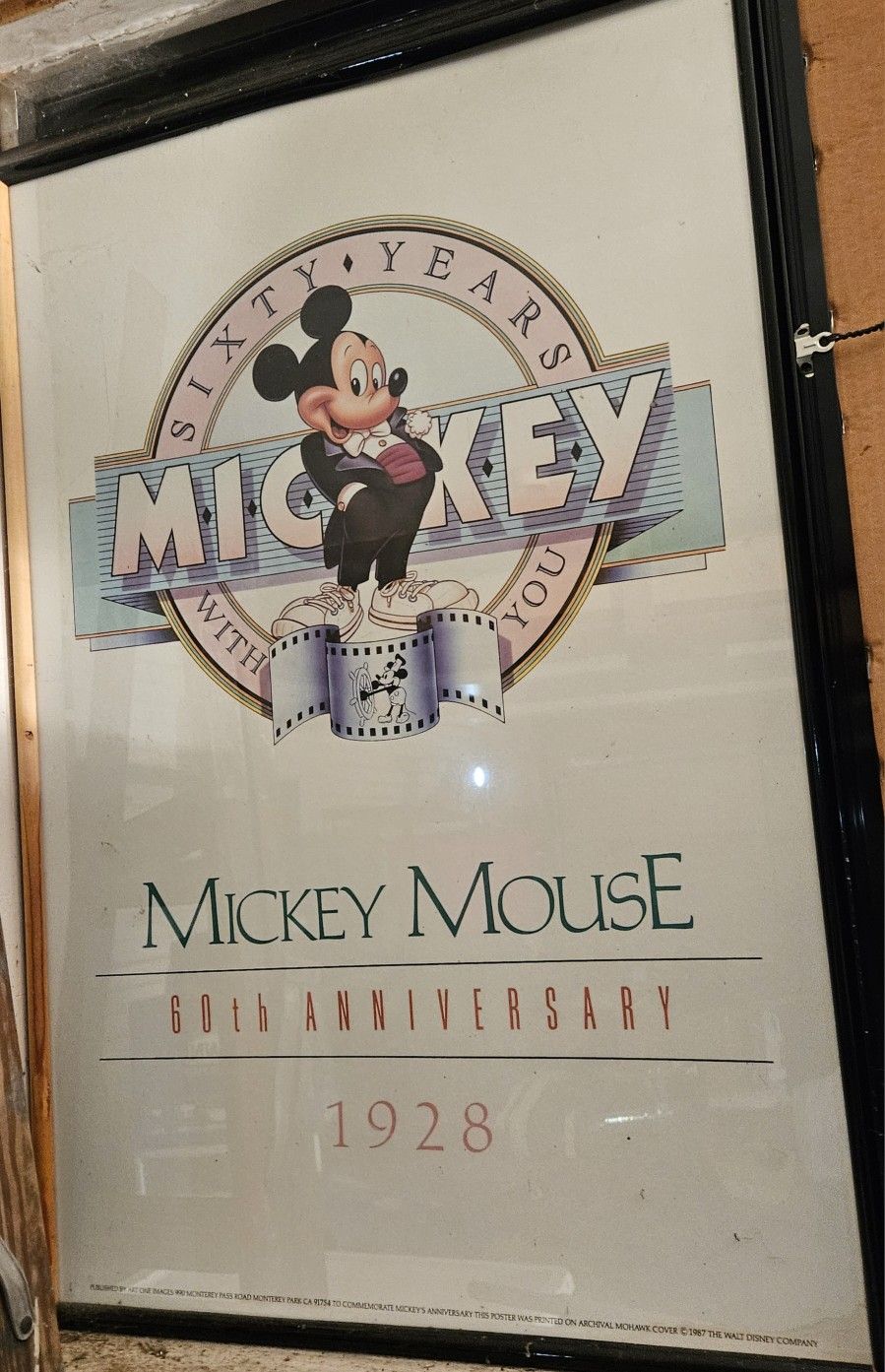 Mickey Mouse 60th Anniversary Poster 1928